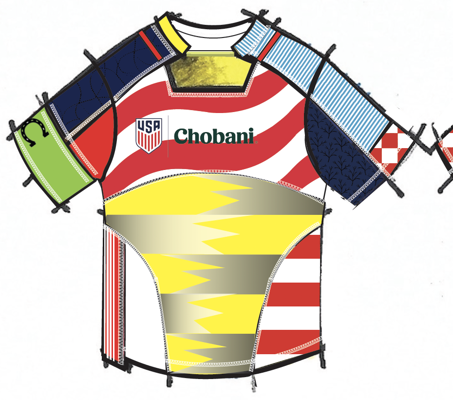 Chobani × USSF jersey front — Christian Pulisic