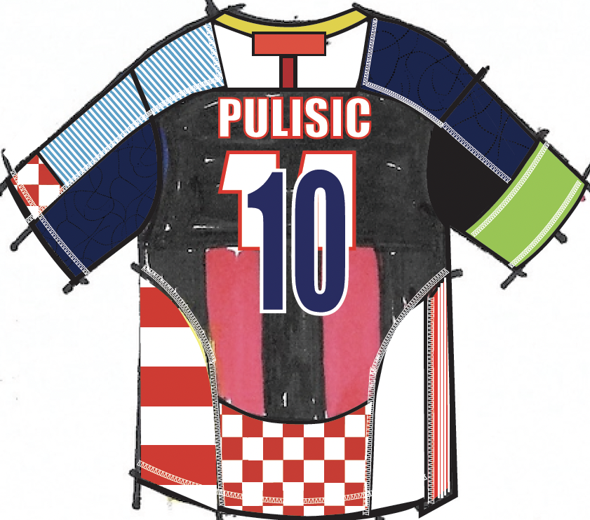 Jersey back — Christian Pulisic #10